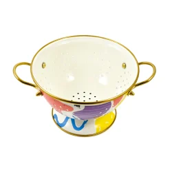 Abstract Enamel Colander, 22cm