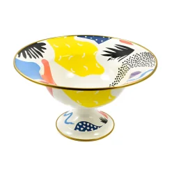 Abstract Enamel Display Dish, 30cm