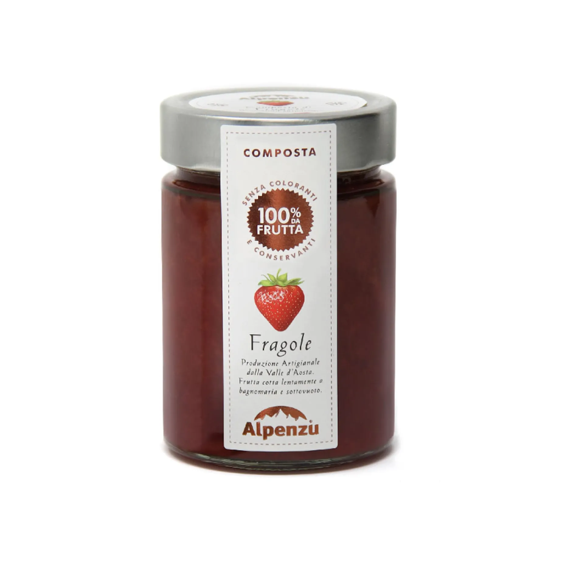 Alpenzu Strawberry Preserve 100% Fruit Jam, 350g