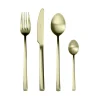 Arco Brushed Champagne Gold 4 Piece Place Setting Cutlery Set