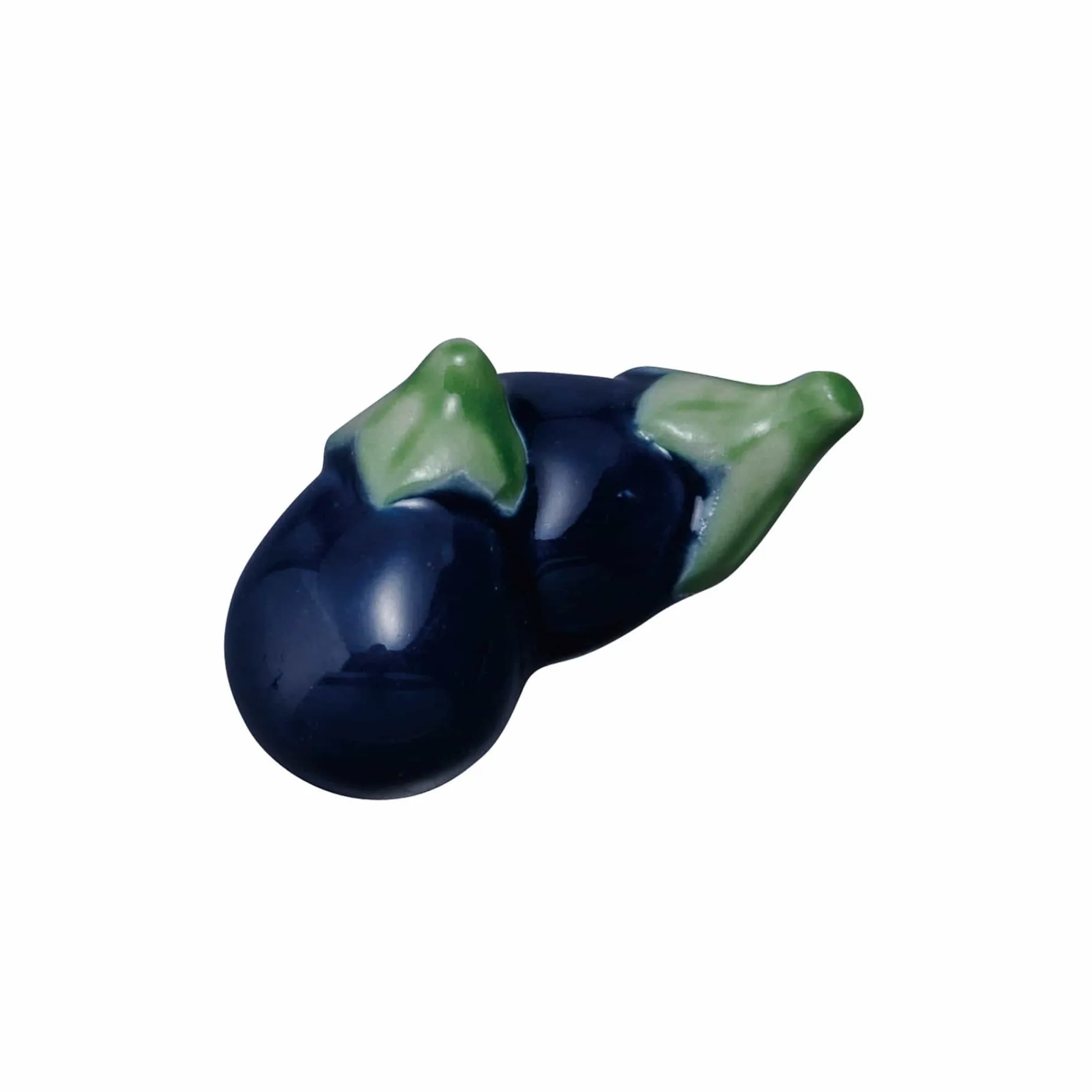 Aubergine Ceramic Chopstick Rest, 5cm