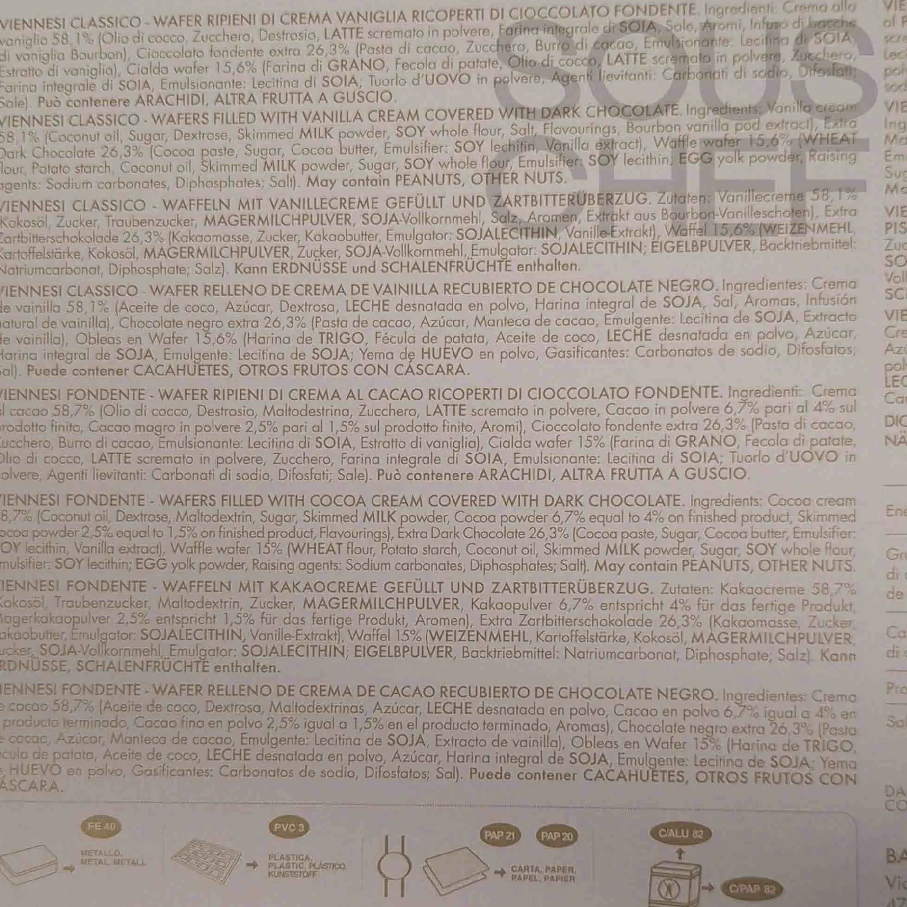 Babbi Viennesi De Luxe Wafer Selection, 15 Pieces