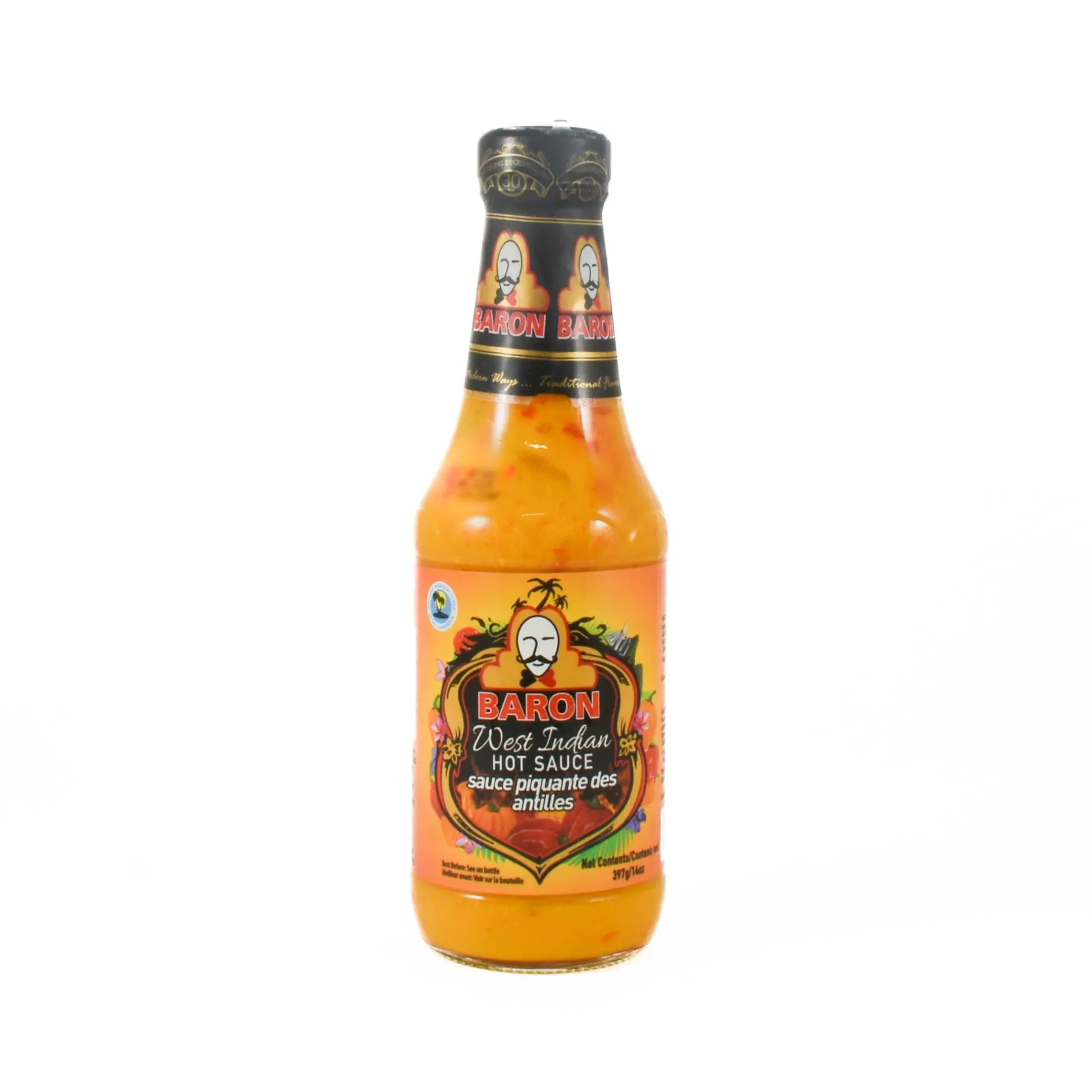 Baron West Indian Hot Sauce, 397g