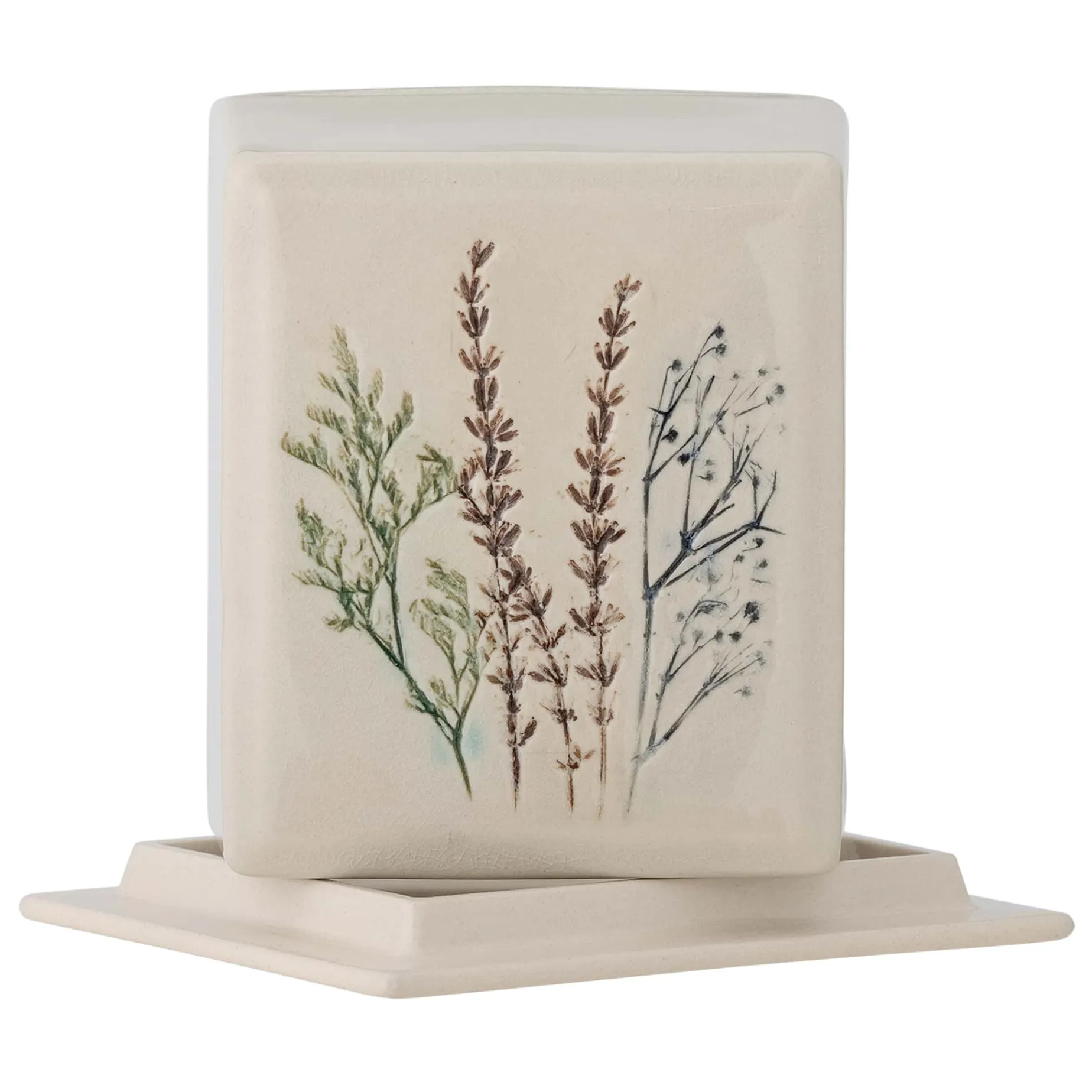 Bea Floral Butter Dish, 15cm