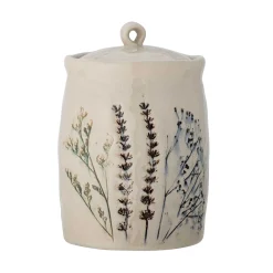 Bea Floral Jar with Lid, 12cm