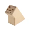 Beechwood Empty 5 Slot Knife Block