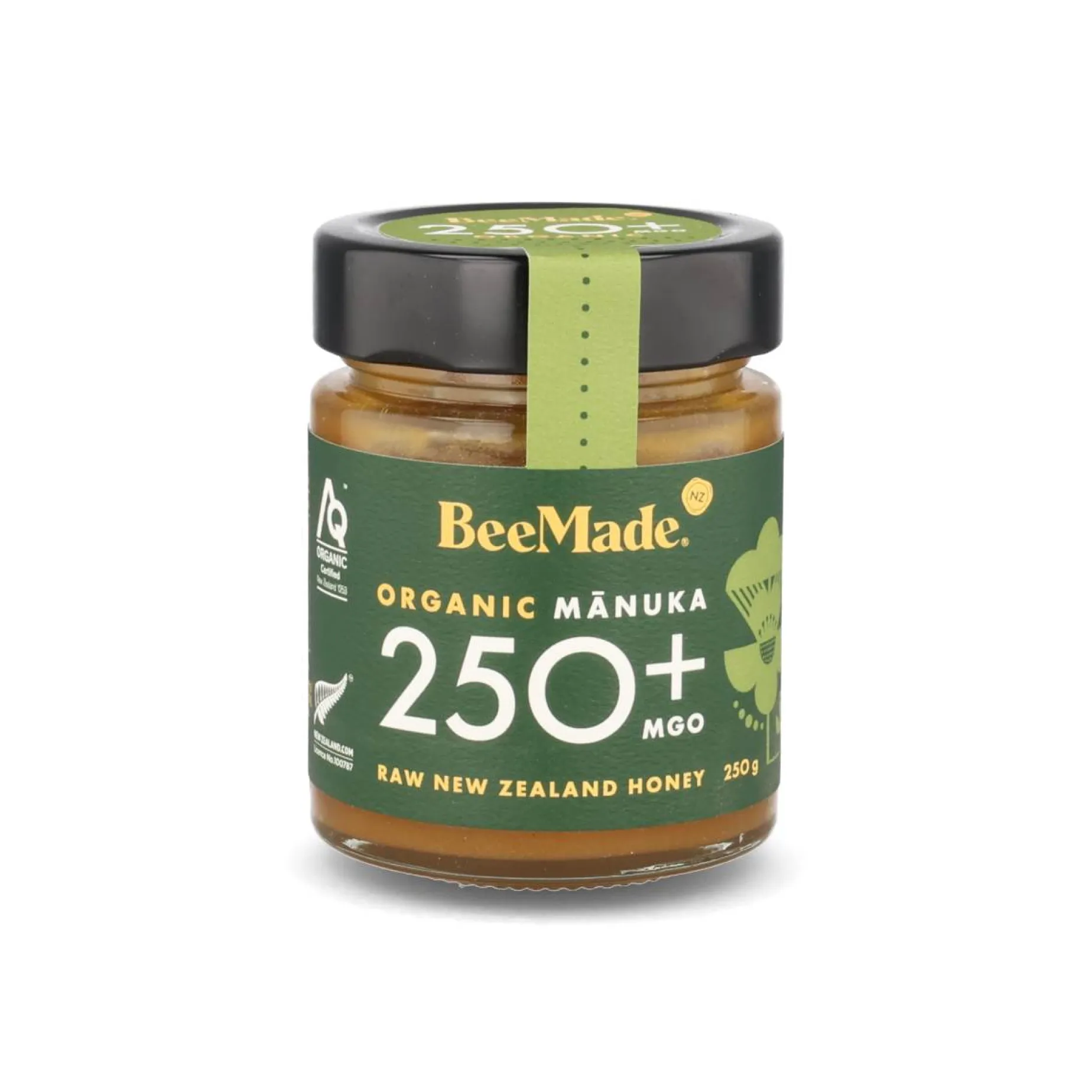 BeeMade Organic Manuka MGO 250+ Honey, 250g