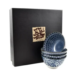 Blue & White Rice Bowl Boxed Gift Set