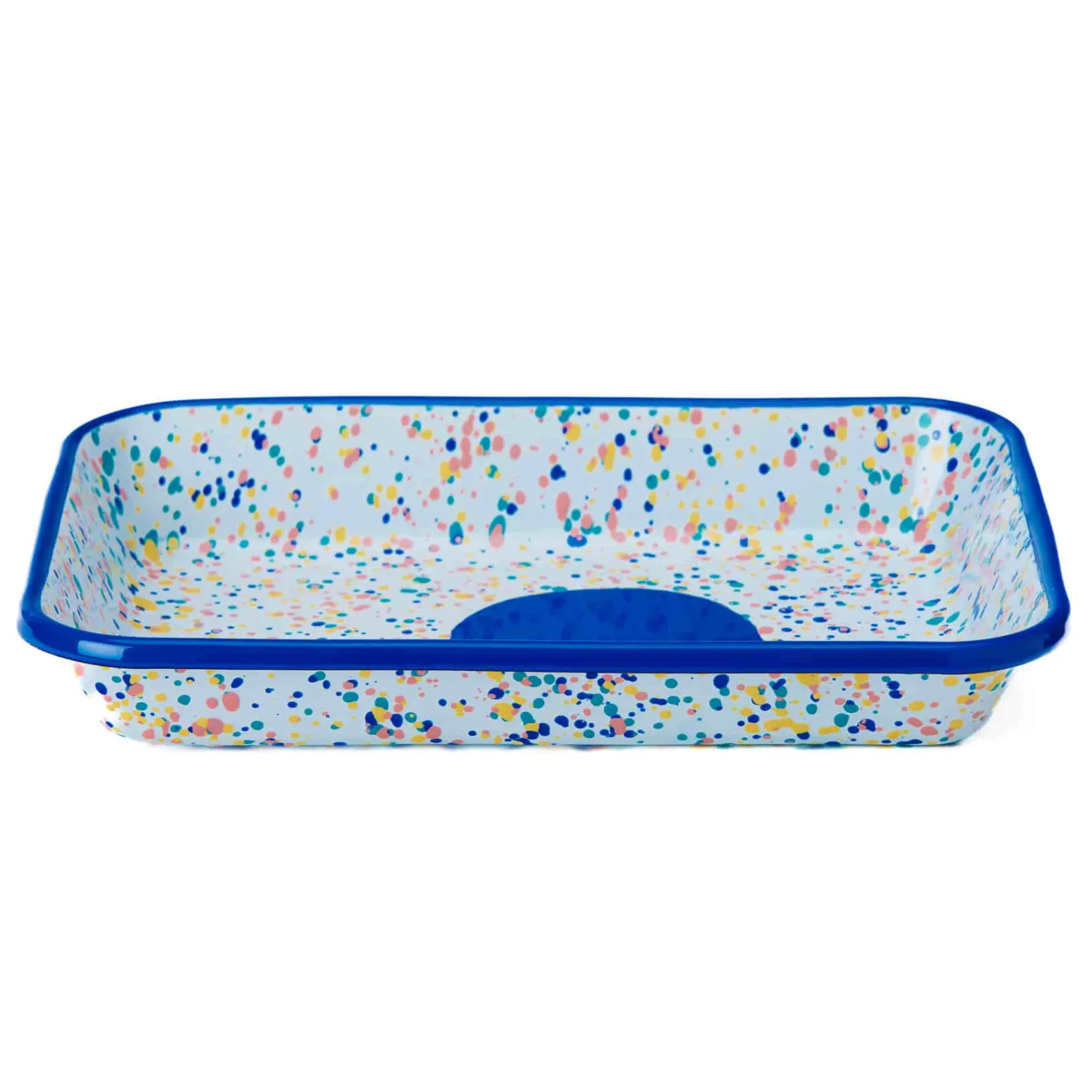 Blue Dot Enamel Roasting & Serving Dish