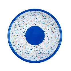 Blue Dot Enamel Salad Bowl