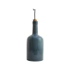 Blue Glaze Oil Bottle with Pourer, 600ml