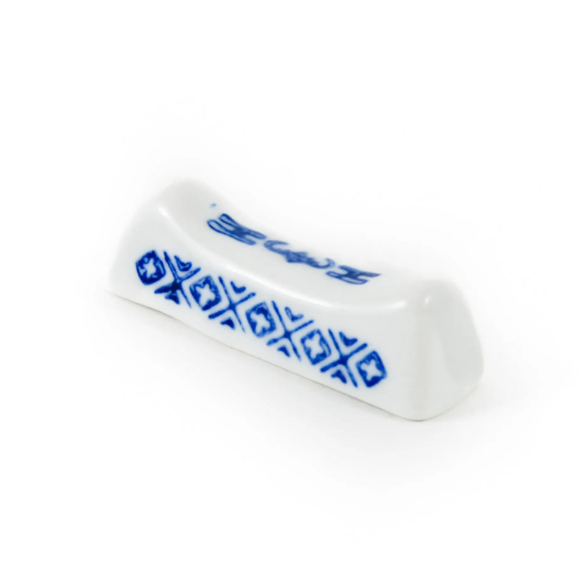 Blue Rice Pattern Chopstick Rest