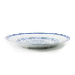 Blue Rice Pattern Dinner Plate, 26cm