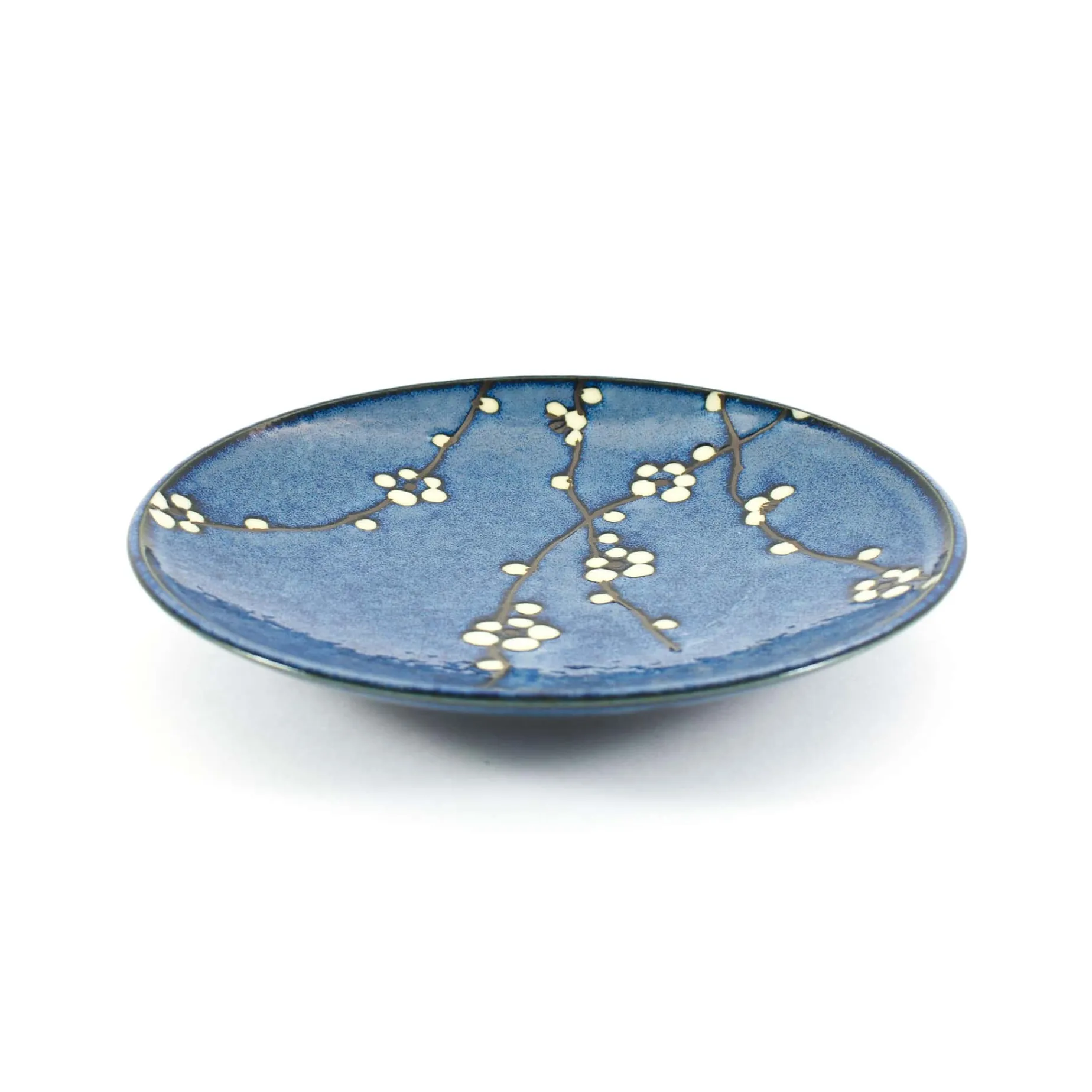 Blue Sakura Side Plate, 22.5cm