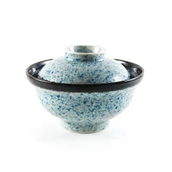 Blue Wave Covered Bowl, 15.7cm