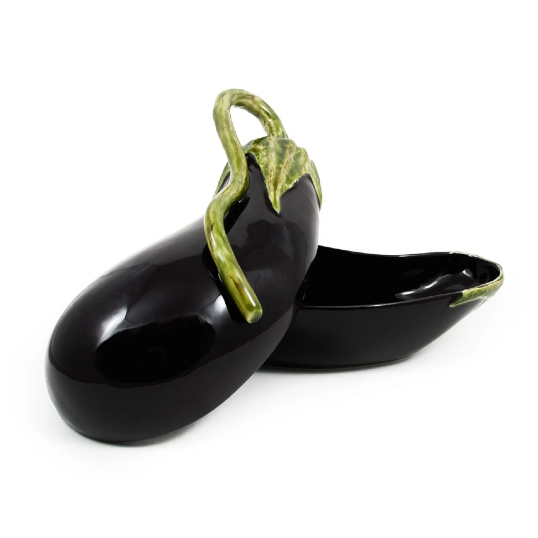 Bordallo Pinheiro Aubergine Dish, 28cm