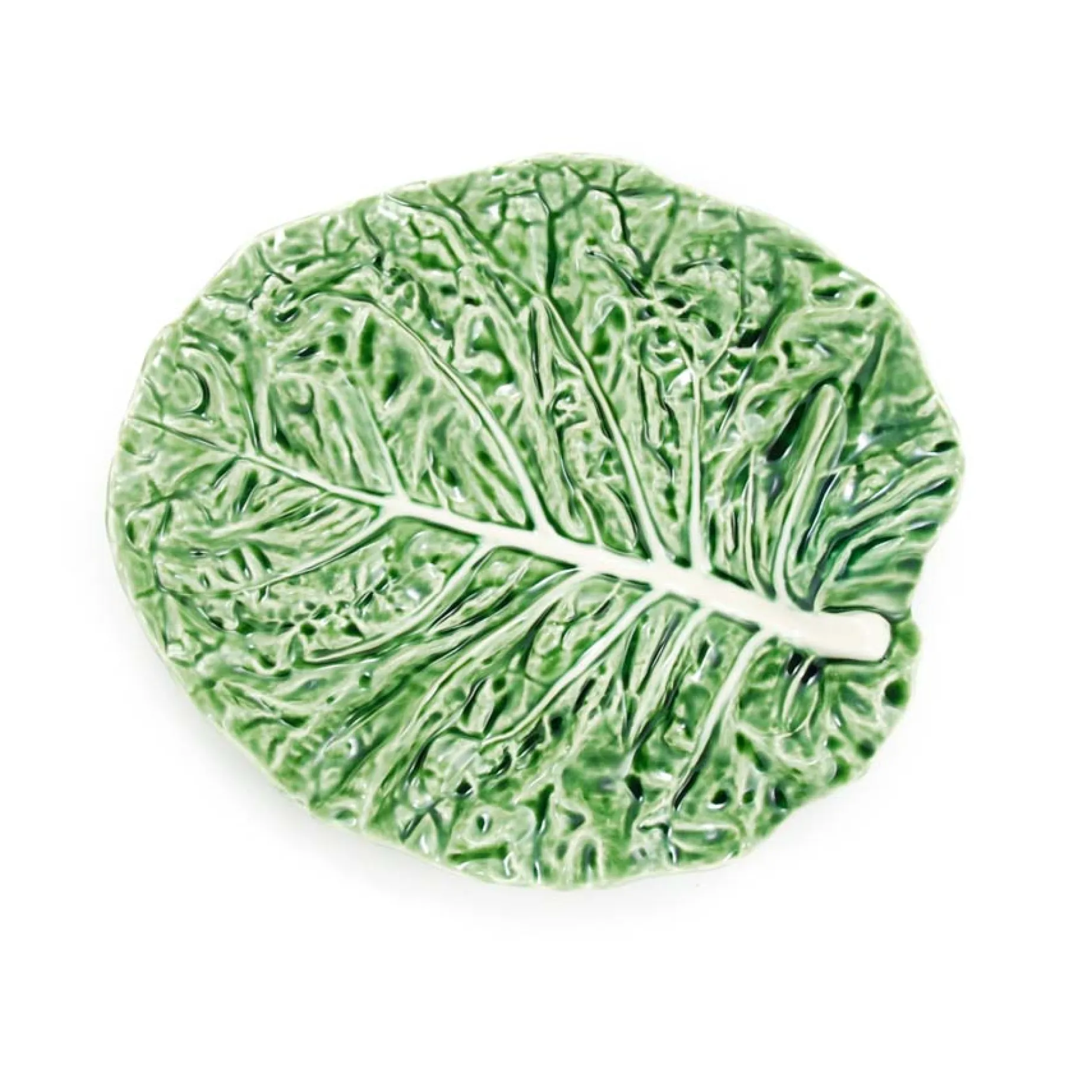 Bordallo Pinheiro Cabbage Leaf Oval Platter