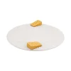 Bordallo Pinheiro White Cheese Tray with Yellow Cheese