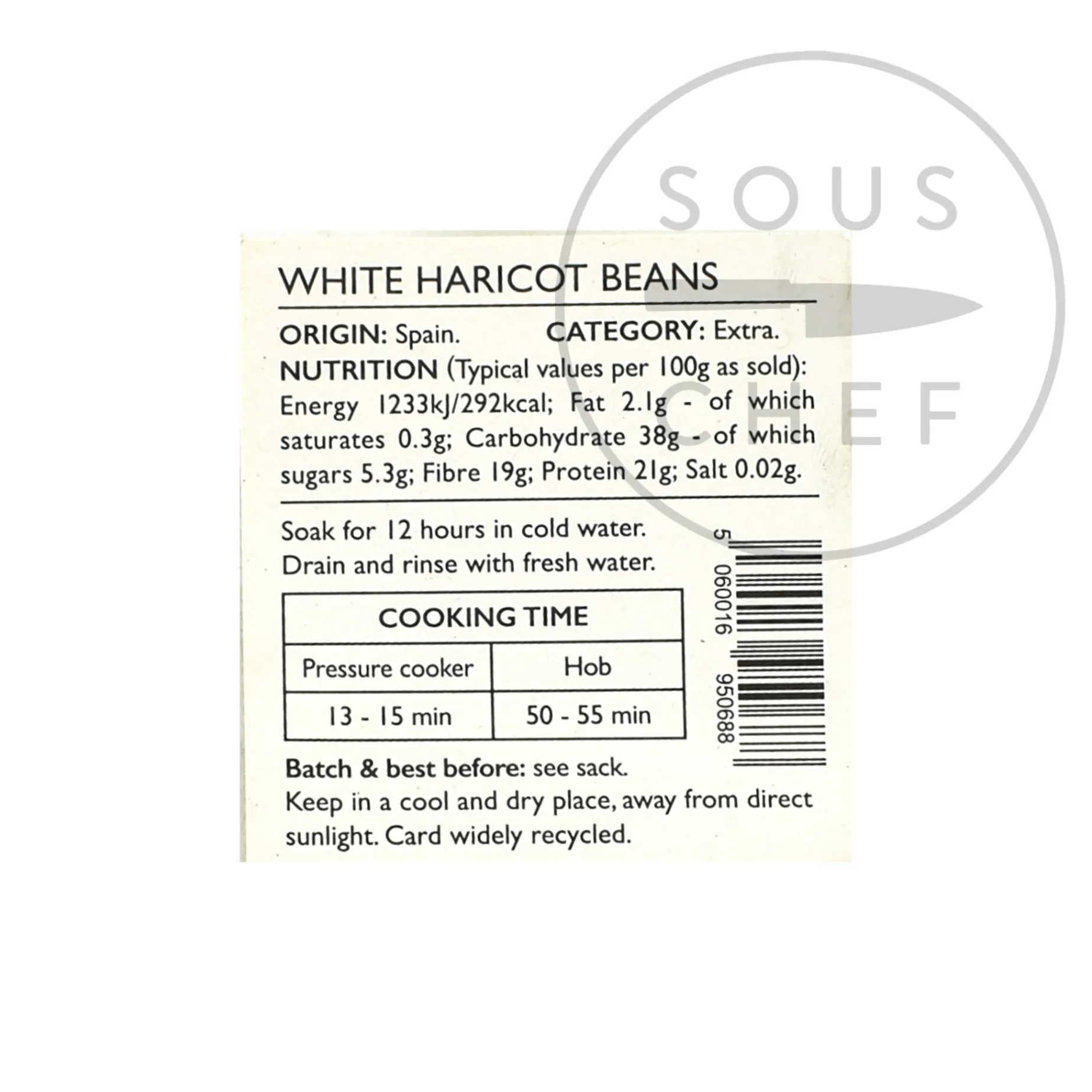 Brindisa Epic Alubia Beans in Cloth Sack, 500g