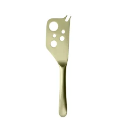 Brushed Champagne Gold Semi-Soft Cheese Knife