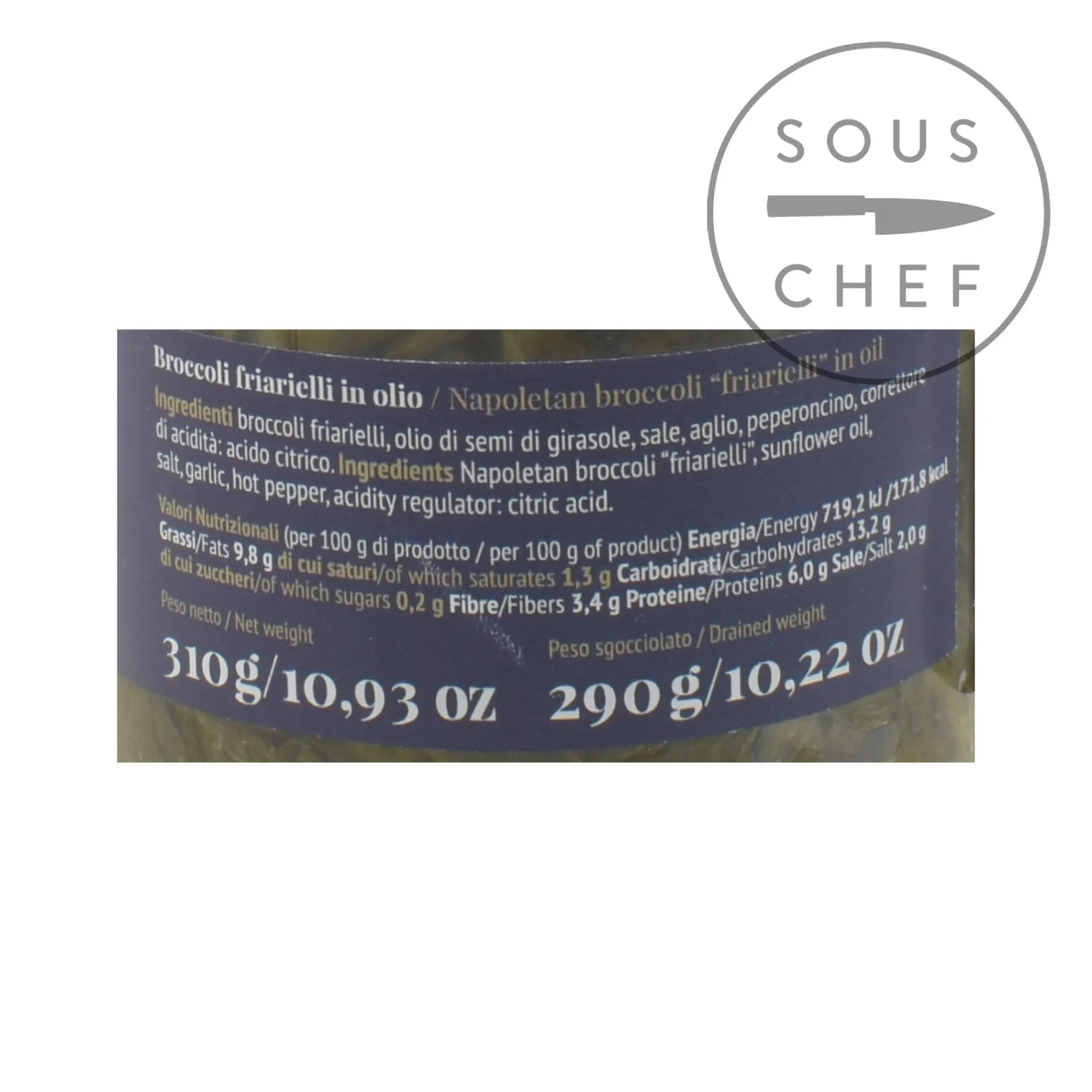 Casa Marrazzo Italian Broccoli "Friarielli" in Oil, 280g