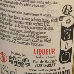 Cherry Rocher Creme de Fraise, Strawberry Liqueur, 500ml