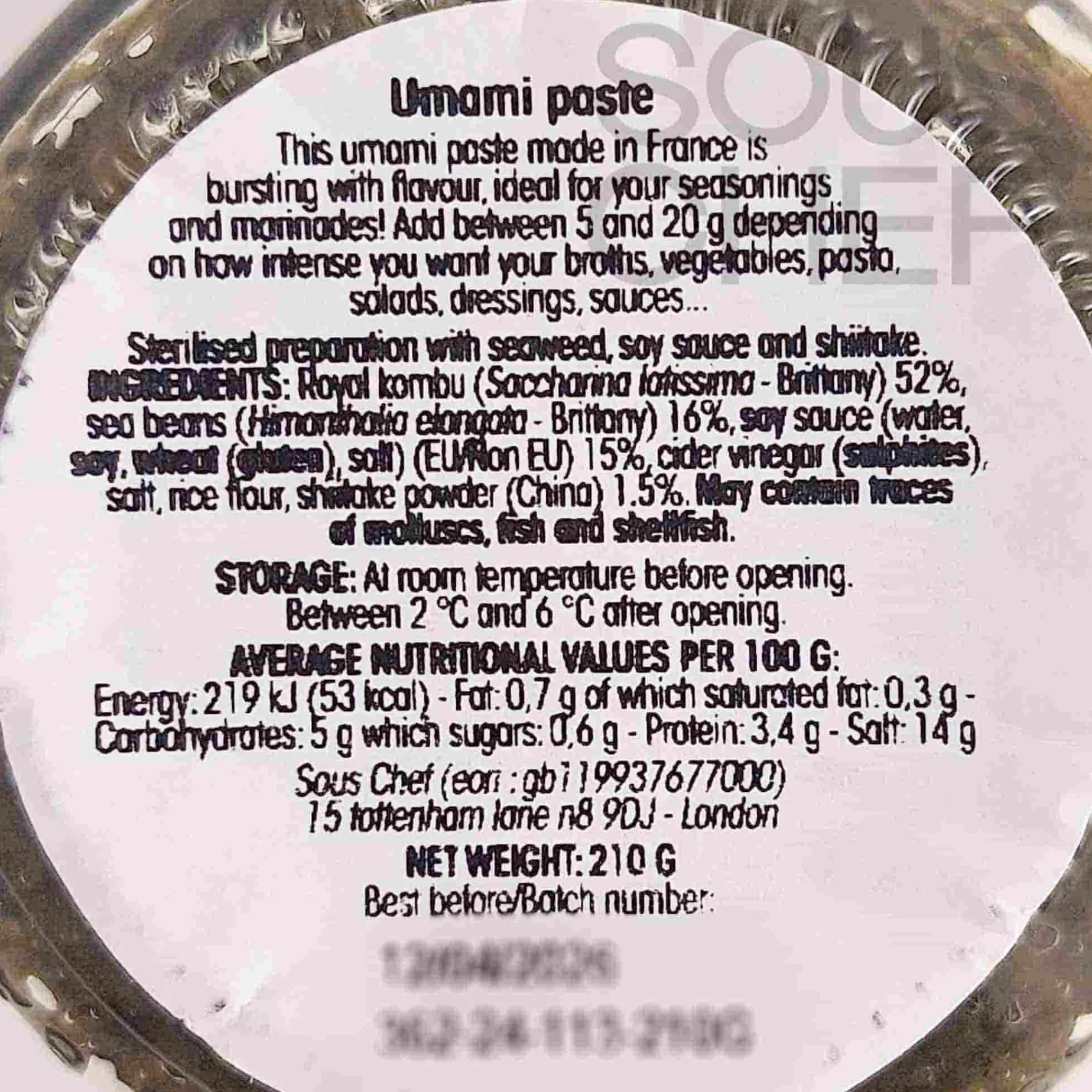 Christine Le Tennier Umami Paste, 210g