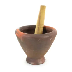Clay Mortar & Pestle - for Som Tum 9"