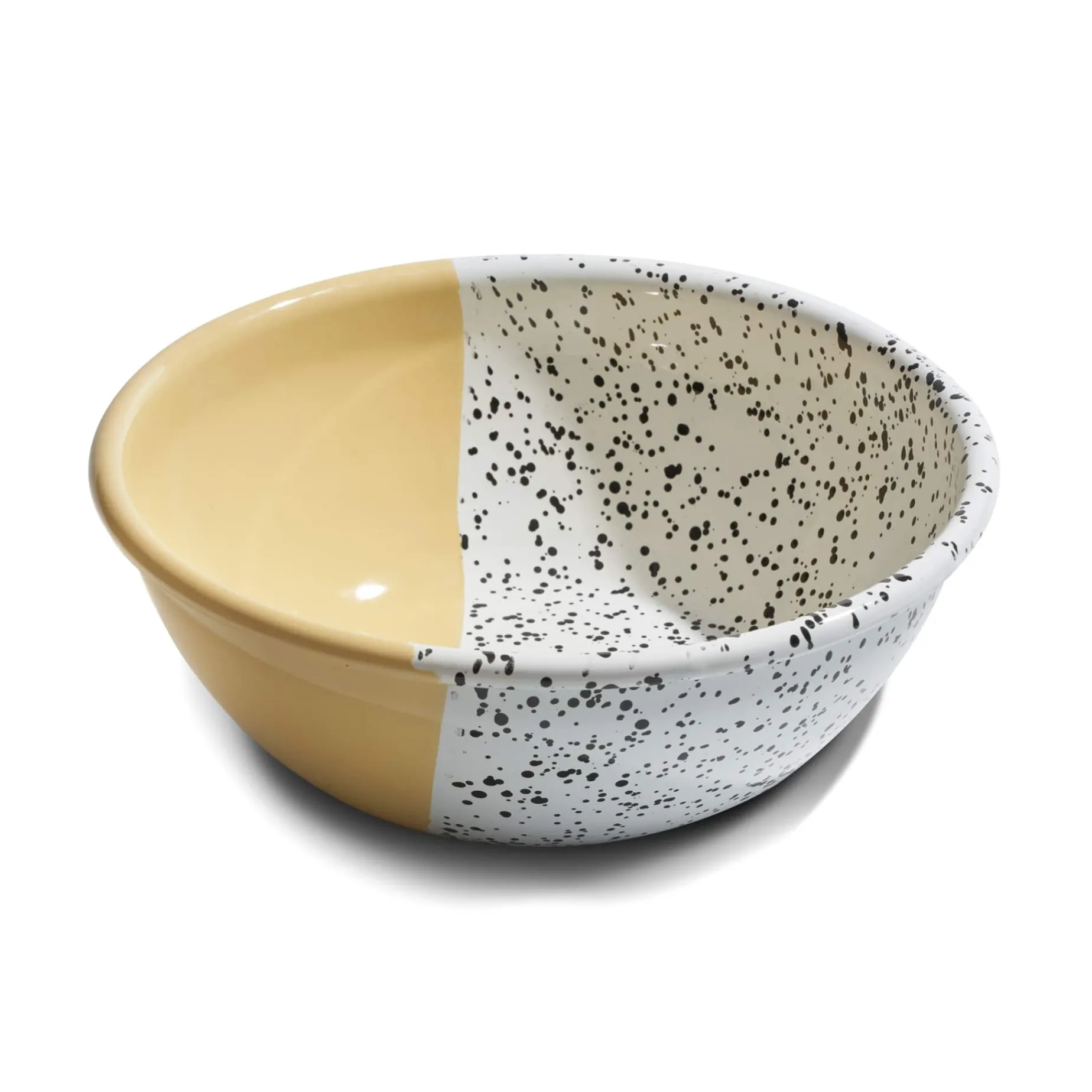 Colour Pop Enamel Salad Bowl, Yellow