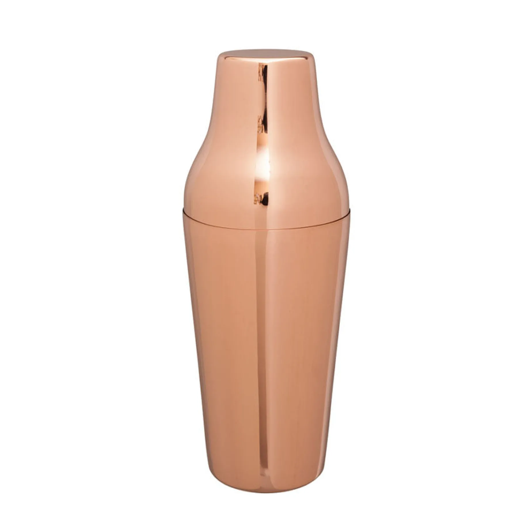 Copper Plated French Cocktail Shaker, 600ml