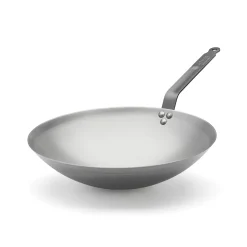 De Buyer Carbone Plus Round Based Wok, 35cm