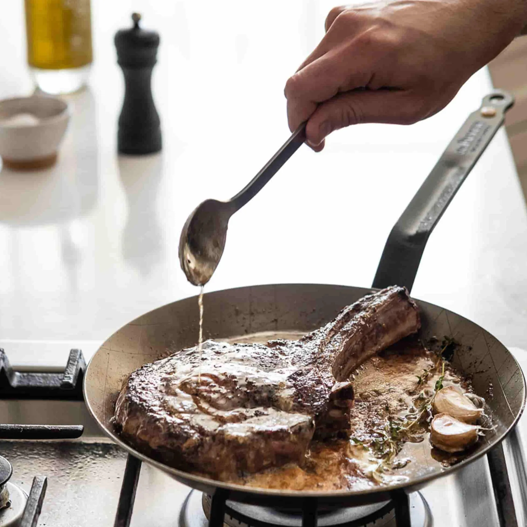 De Buyer Mineral B Steak Pan