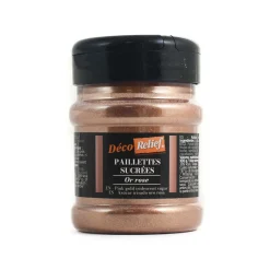 Deco Relief Rose Gold Sugar Glitter, 160g