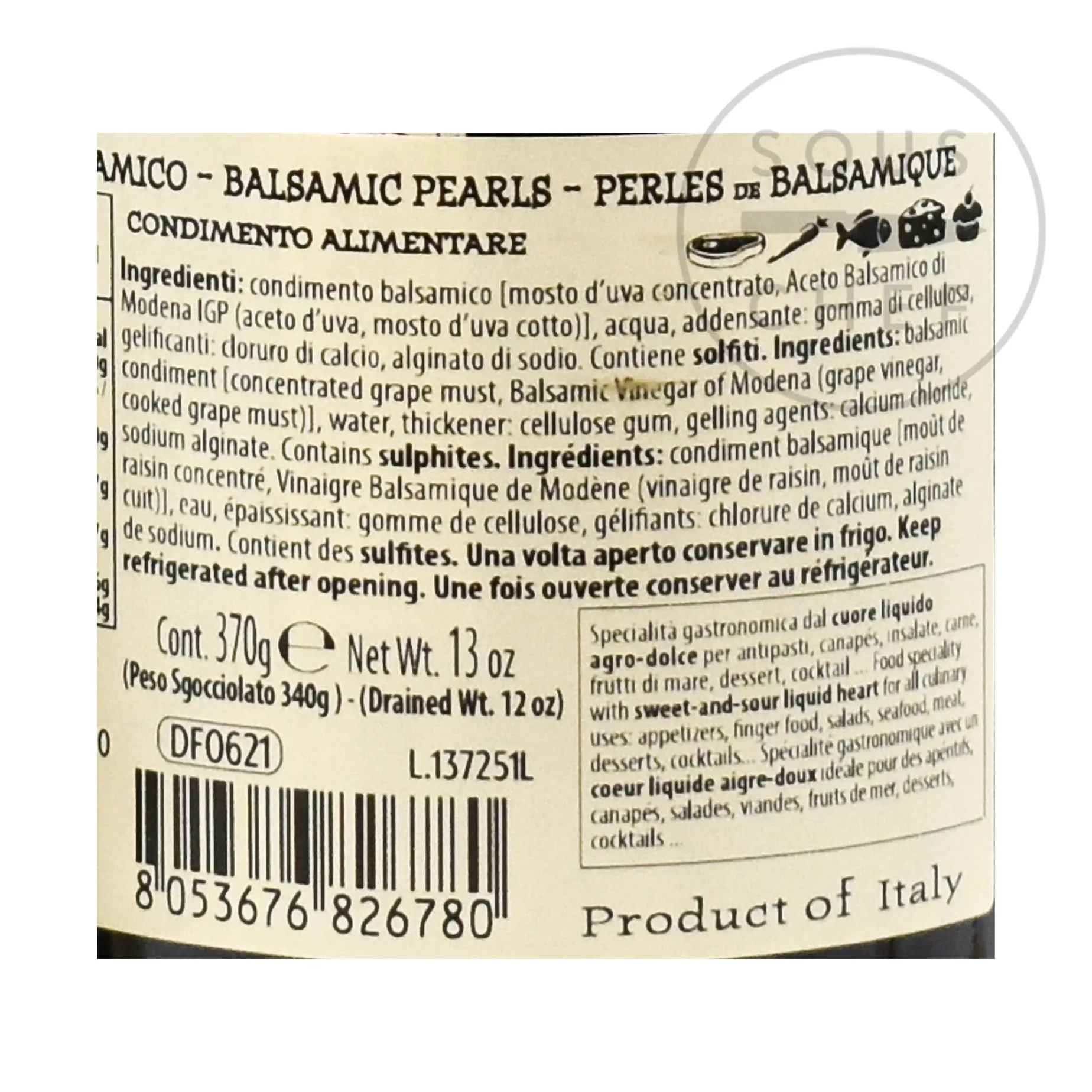 Defrutum Balsamic Pearls, 370g