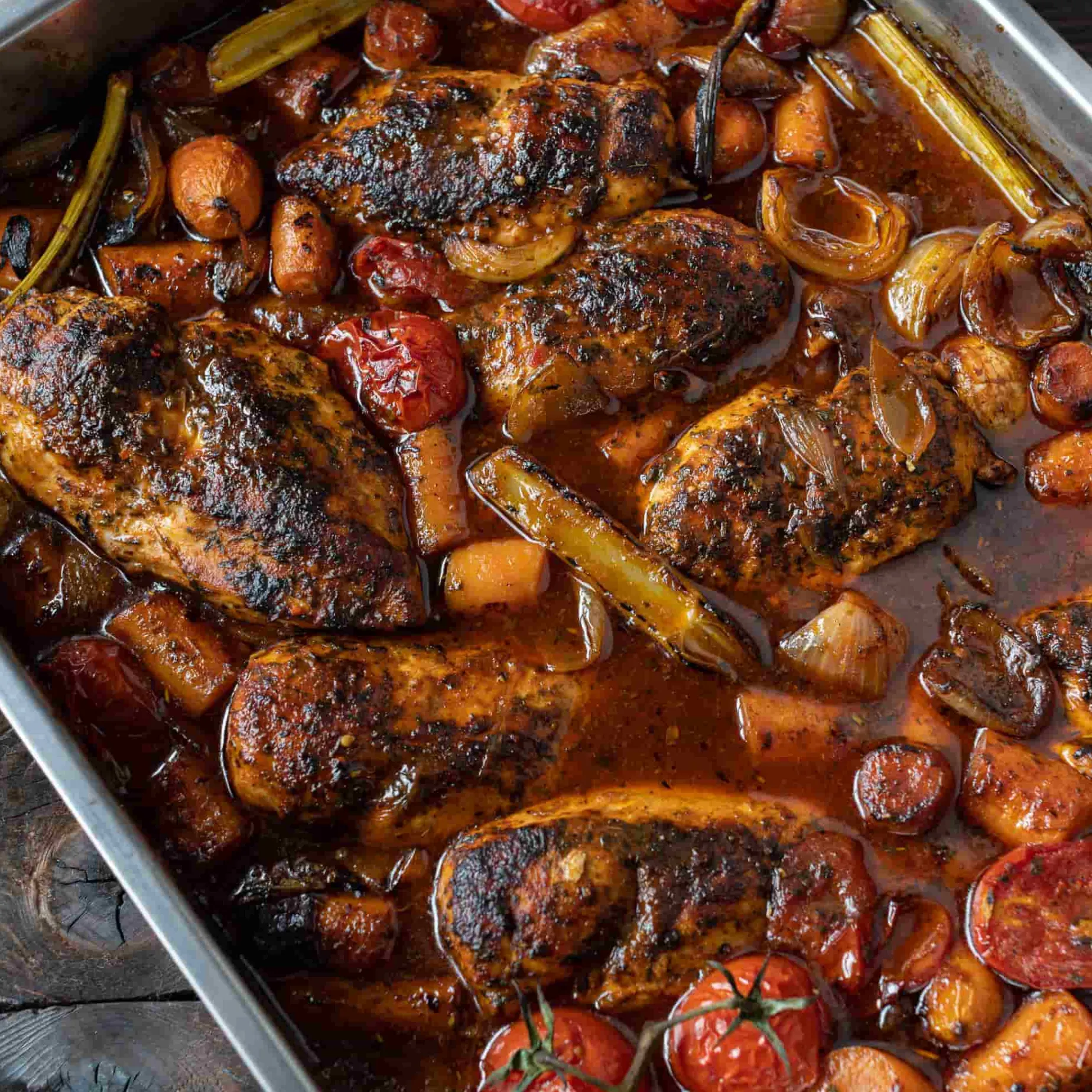 Dexam Supreme Deep Stainless Steel Roasting Tin