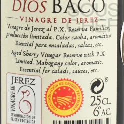 Dios Baco Sherry Vinegar With Pedro Ximenez, 250ml