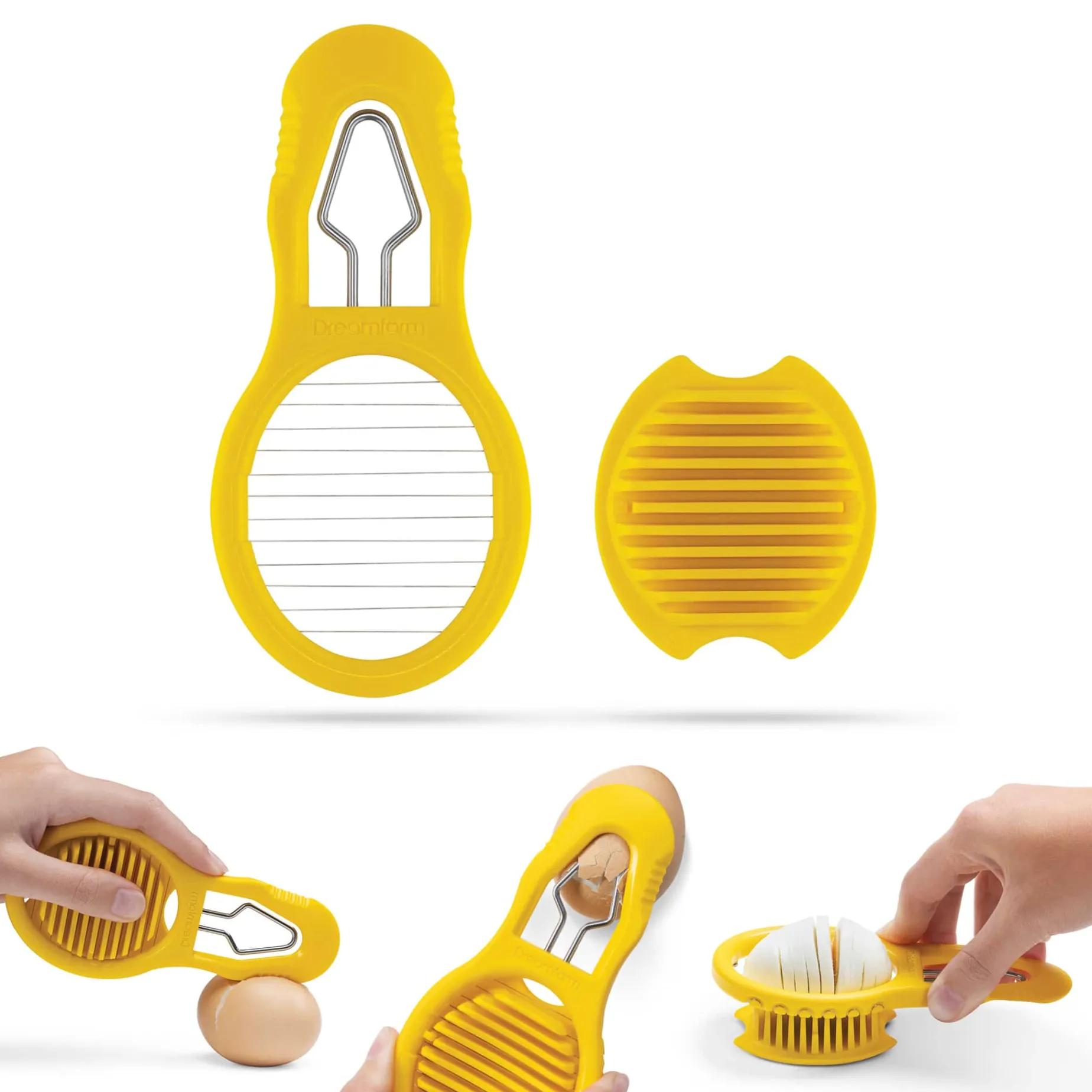 Dreamfarm Yellow Eggler Egg Peeler and Slicer