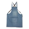 Dutchdeluxes Denim Suspender Apron in Blue