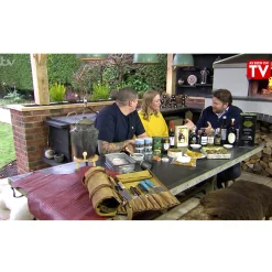 Dutchdeluxes Leather BBQ Apron in Vintage Brown