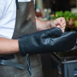 Dutchdeluxes Leather BBQ Apron in Vintage Brown
