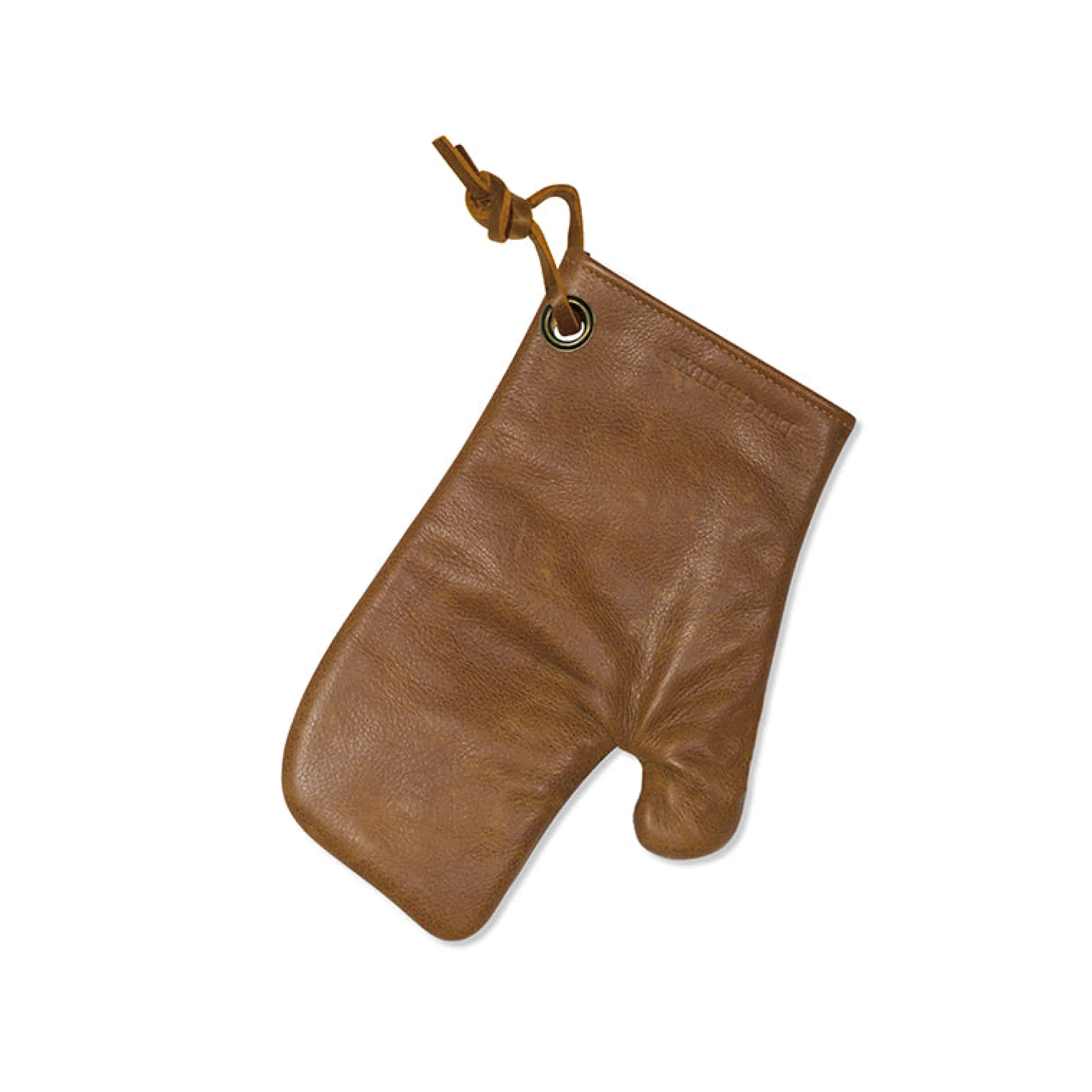 Dutchdeluxes Leather Oven Glove in Vintage Camel