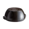 Emile Henry Black Round Bread Baker, 32.5cm