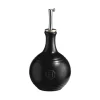 Emile Henry Black Round Oil Bottle, 400ml