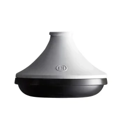 Emile Henry Delight Black & White Ceramic Induction Tagine