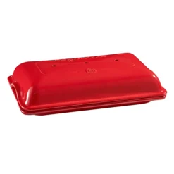 Emile Henry Red Baguette Baker, 3 Baguettes