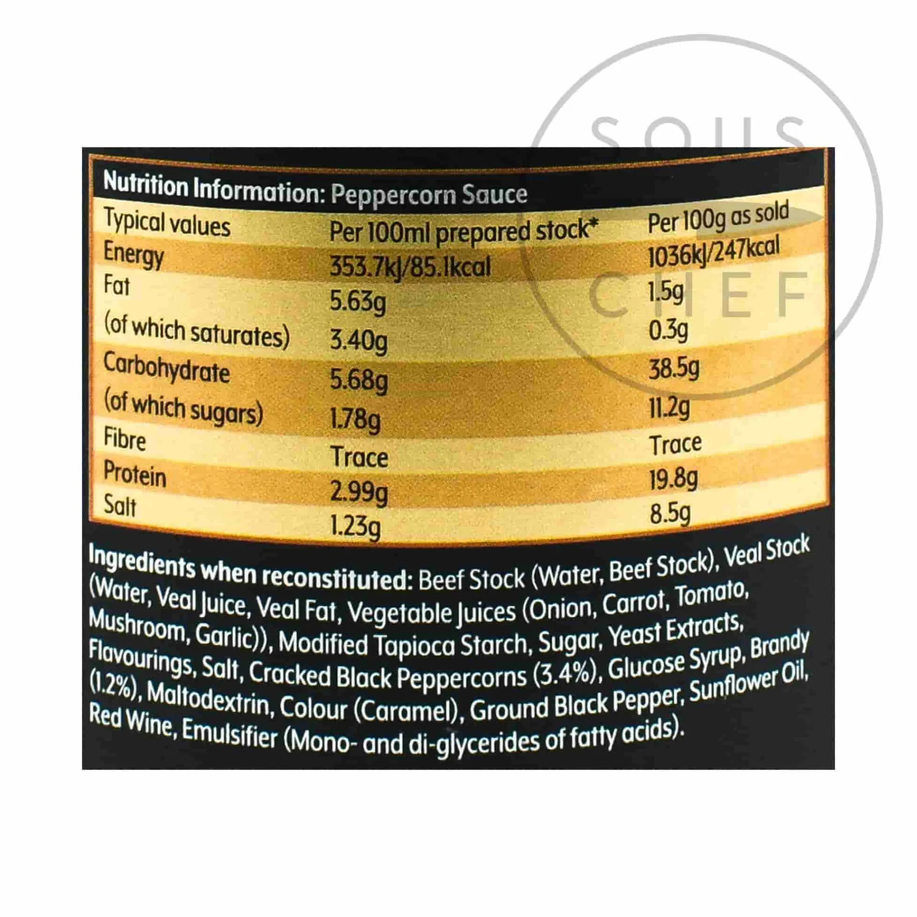 Essential Cuisine Peppercorn Sauce Base, 800g