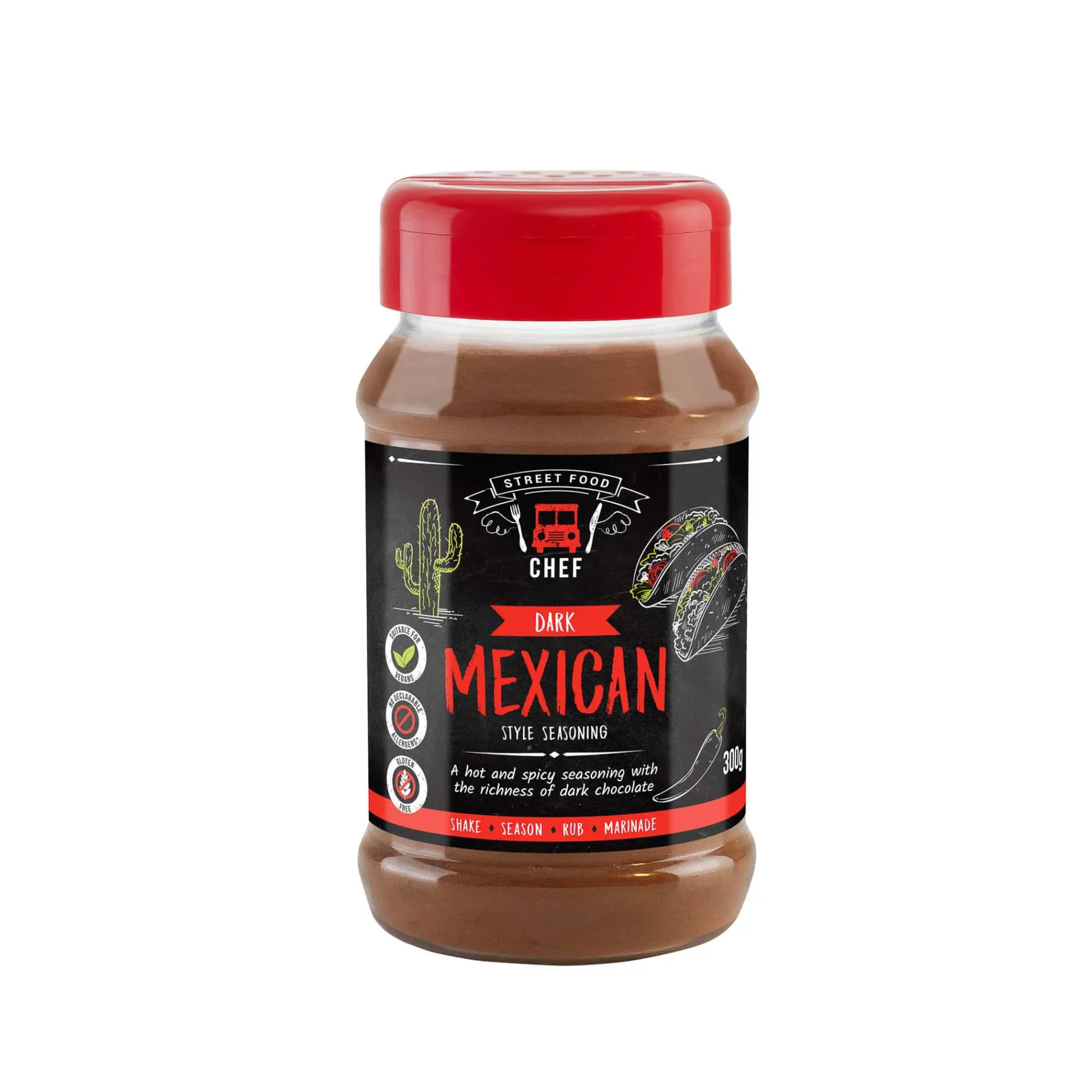 Essential Cuisine Street Food Dark Mexican Seasoning, 300g