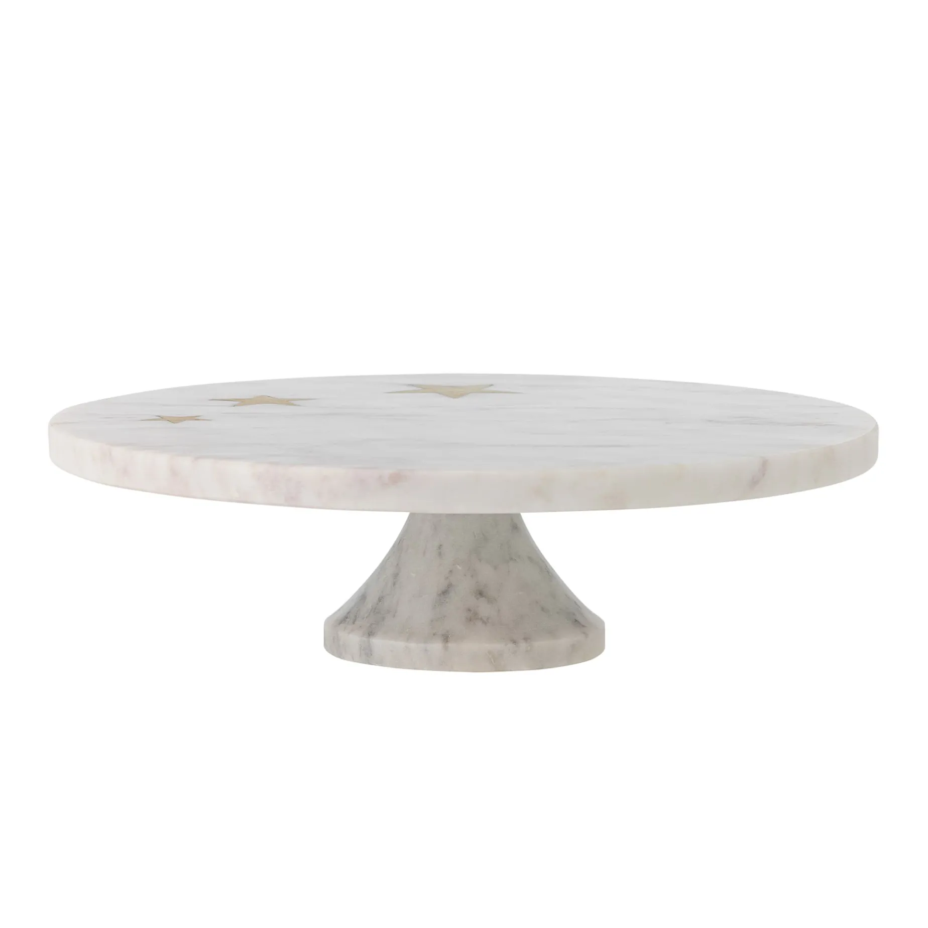 Fenya Star White Marble Cake Stand, 30cm