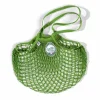 Filt String Bag in Lime Green, Long Handle