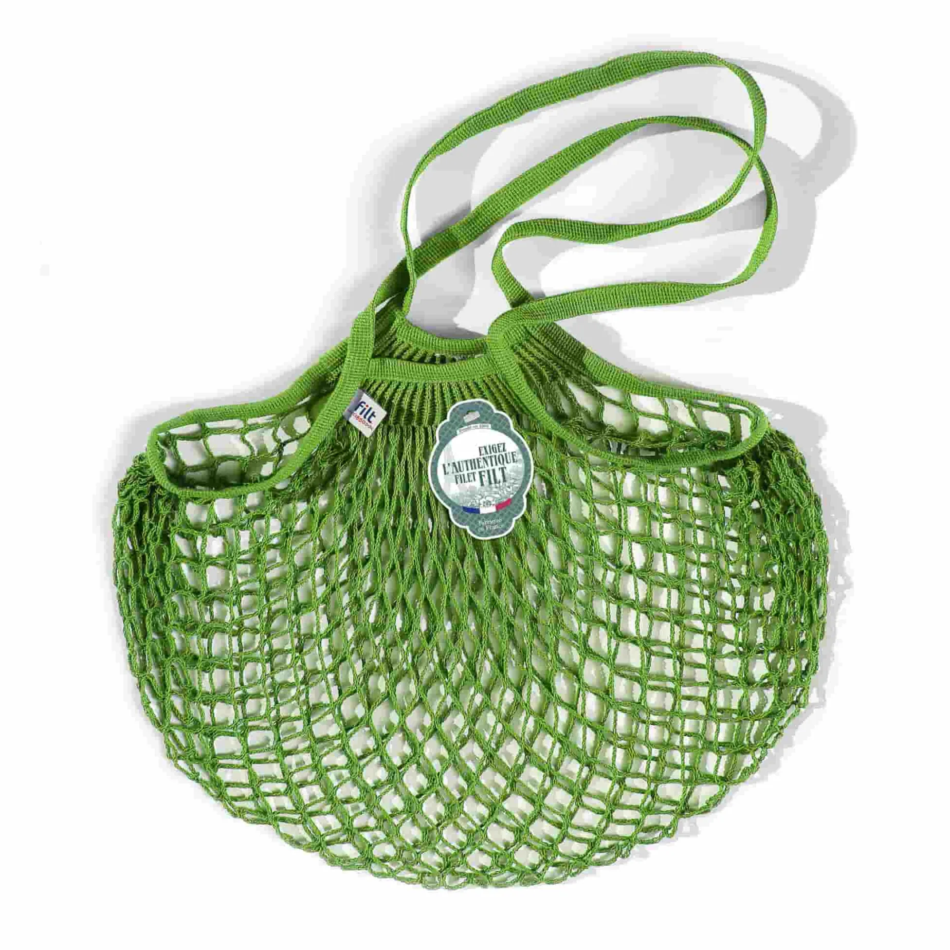 Filt String Bag in Lime Green, Long Handle
